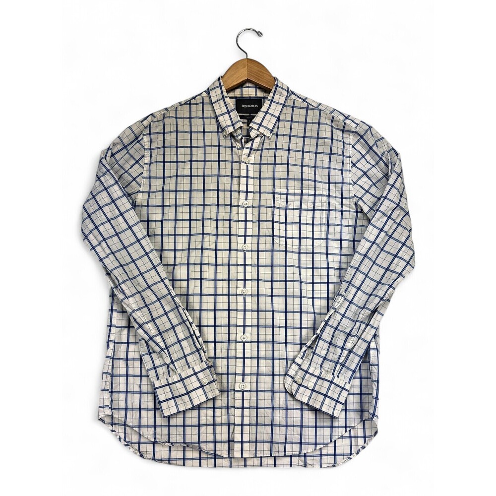 Bonobos Men's L Button-Down Windowpane Dress Shirt